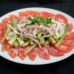 茄子とトマトのサラダ